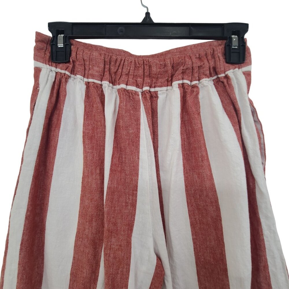 Madewell Wide-Leg Striped Pants in Red and White - Picture 7 of 11